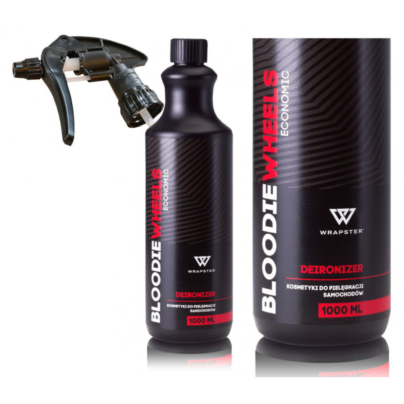 Wrapster Bloodie Wheel Economic - Środek do felg, usuwania opiłków metalu + Atomizer 1L