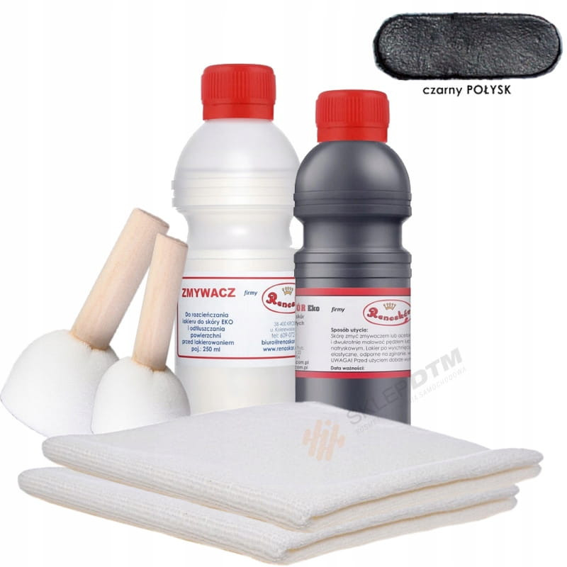 RENOSKÓR RENOWACJA SKÓRY ZESTAW CZARNY POŁYSK