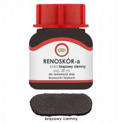 RENOSKÓR ZESTAW DO RENOWACJI SKÓRY BRĄZOWY CIEMNY