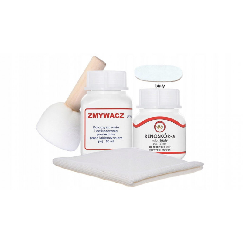 RENOSKÓR ZESTAW DO RENOWACJI SKÓRY BUTÓW BIAŁY