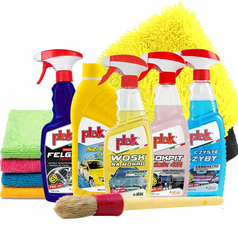 PLAK zestaw kosmetyków do auto detailingu GRATIS