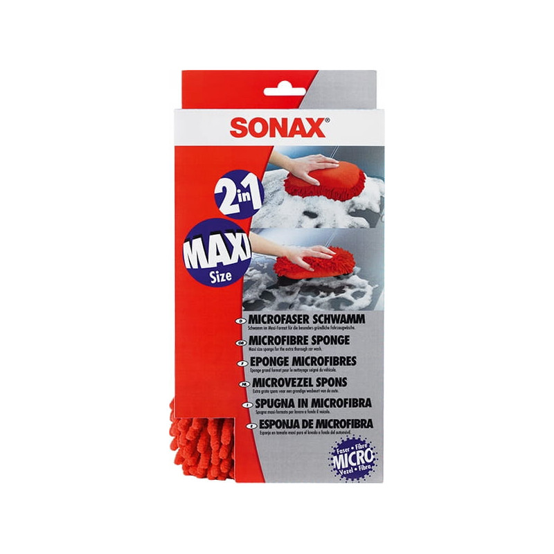 SONAX GĄBKA Z MIKROFIBRY DO MYCIA AUTA 2w1