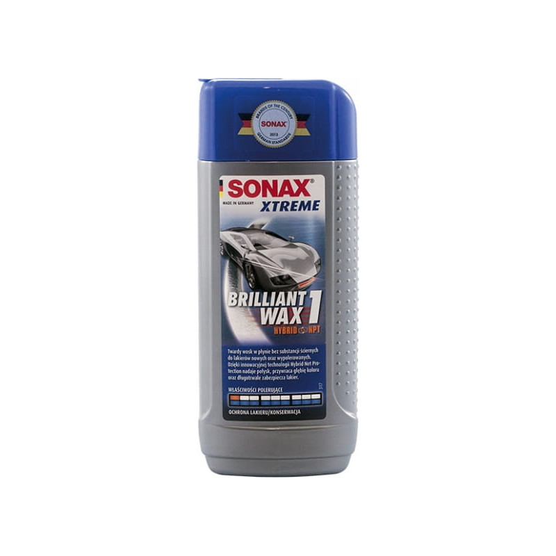 SONAX BRILLIANT WAX 1 TWARDY WOSK W PŁYNIE 250ML