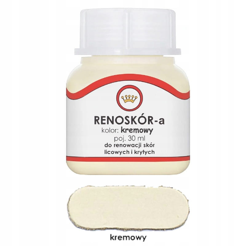 RENOSKÓR FARBA LAKIER DO SKÓRY KREMOWY 30ML