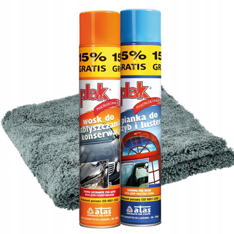 PLAK zestaw do nabłyszczania lakieru mycia szyb QD