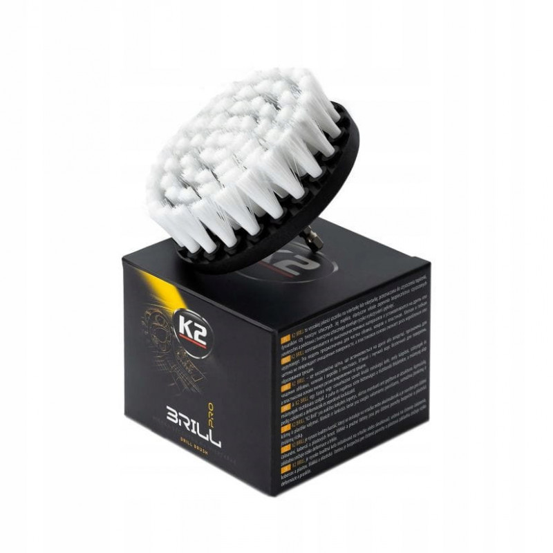 K2 BRILL szczotka na wiertarkę do tapicerki 10cm