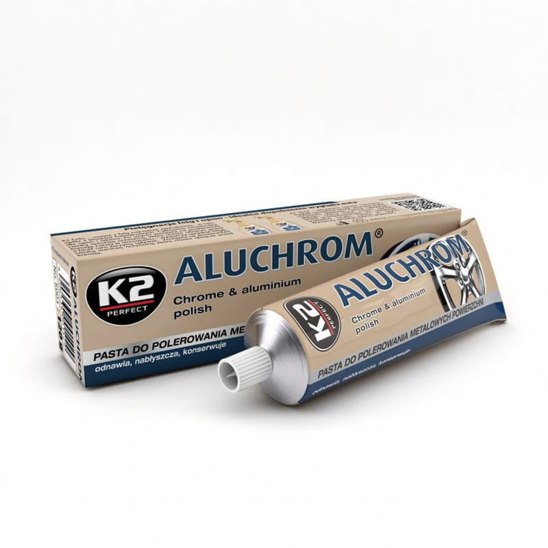 K2 ALUCHROM - Czyści i nabłyszcza metalowe powierzchnie, pasta do polerowania 120g