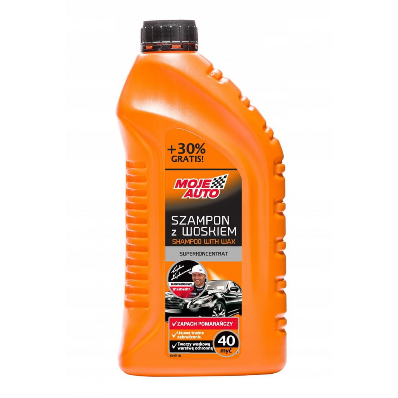 MOJE AUTO SZAMPON Z WOSKIEM DO MYCIA AUTA 1,3L