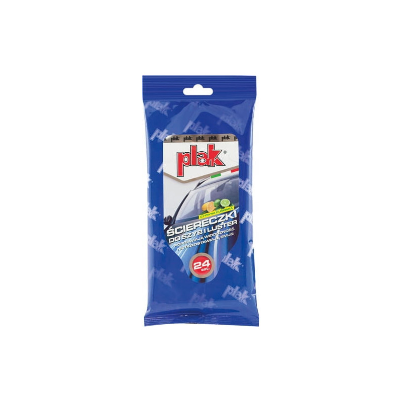 PLAK CHUSTECZKI ŚCIERECZKI DO SZYB LUSTEREK 24 szt