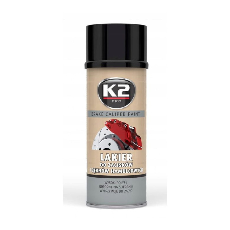 K2 LAKIER SPRAY DO ZACISKÓW BĘBNÓW CZARNY 400ML
