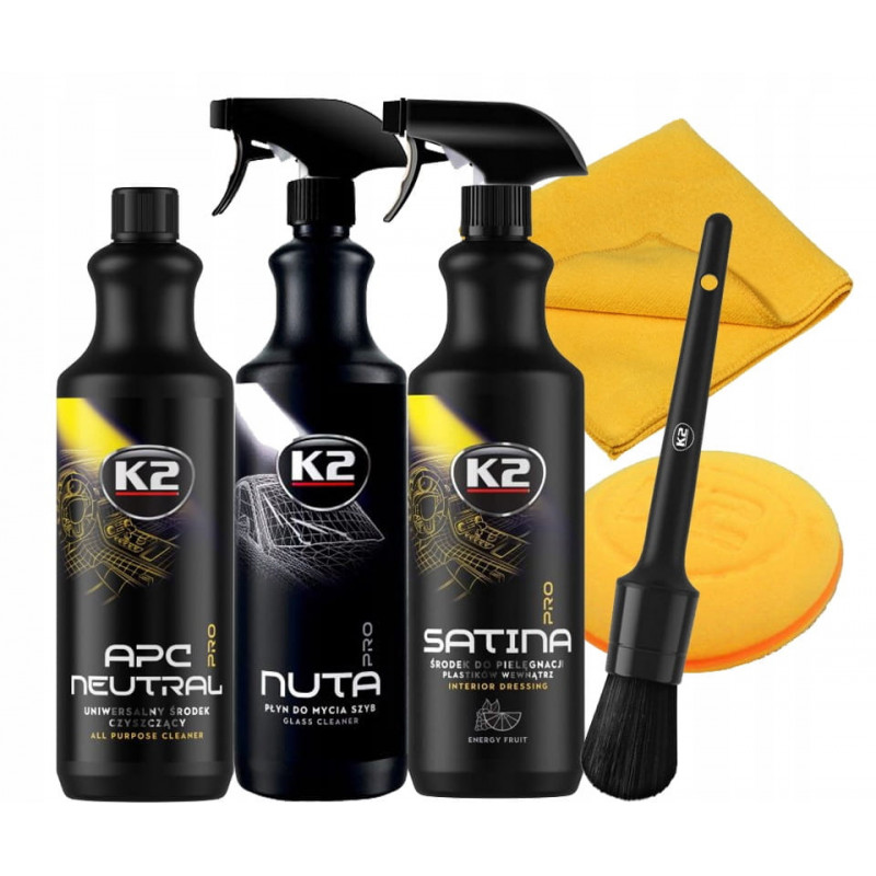 K2 PRO ZESTAW DO CZYSZCZENIA WNĘTRZA PLASTIKU