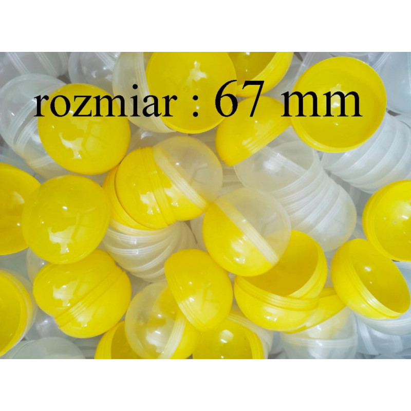 Kapsuła pusta 67mm ŻÓŁTA 50 szt