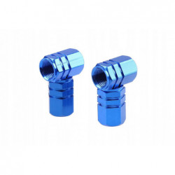 ALUMINIOWE NAKRĘTKI KAPTUREK NA WENTYLE NIEBIESKIE