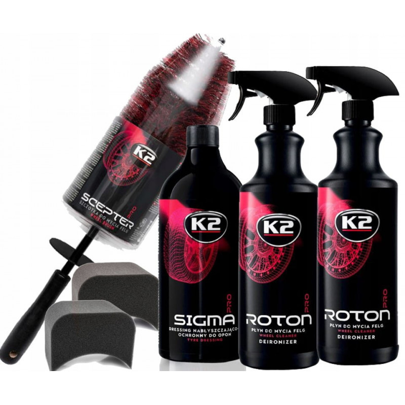 K2 PRO ZESTAW DO MYCIA PIELĘGNACJI OPON FELG+GRATIS