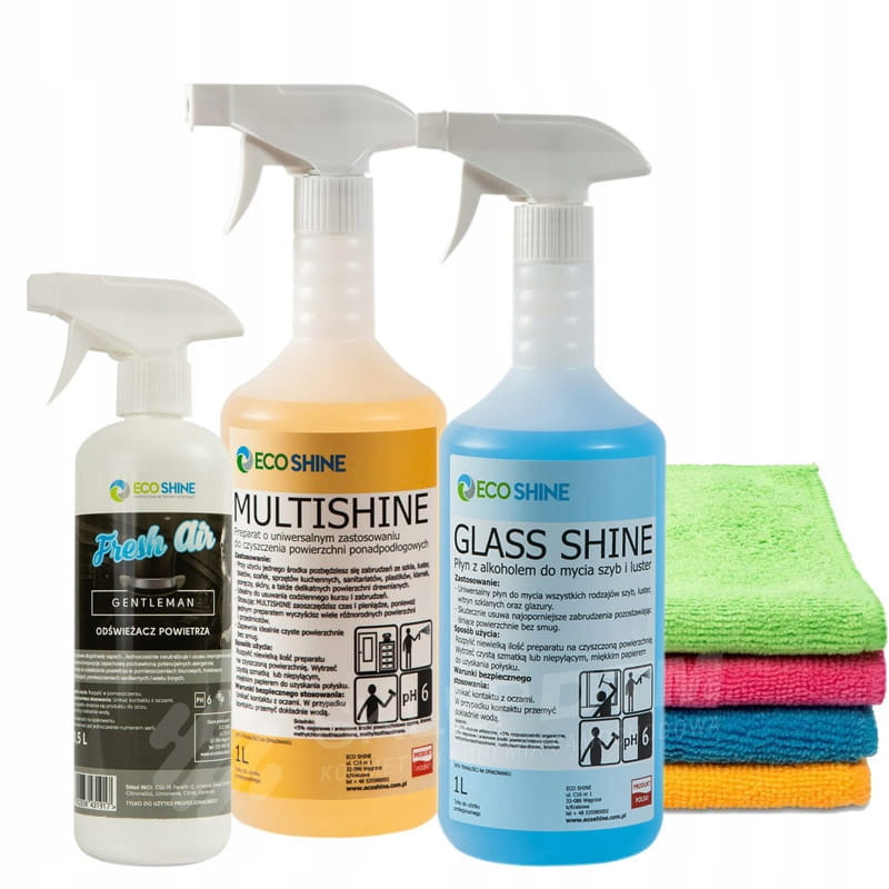 Ecoshine SHINE zestaw chemia domowa 2,5L GENTLEMAN