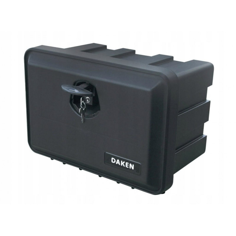 Coffre à Outils DAKEN Just 500 41L + Supports - Noir, Plastique, Résistant Aux Intempéries