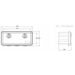 Skrzynka narzędziowa Daken Just 750 Bus Tir Laweta