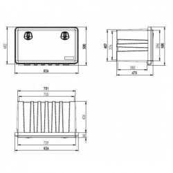Skrzynka narzędziowa Daken Just 826 Bus Tir Laweta