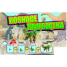 100 szt ROSNĄCE DINOZAURY Zasyp do automatu 32mm