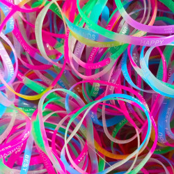 100szt OPASKI SILIKONOWE zasyp do automatu 32mm