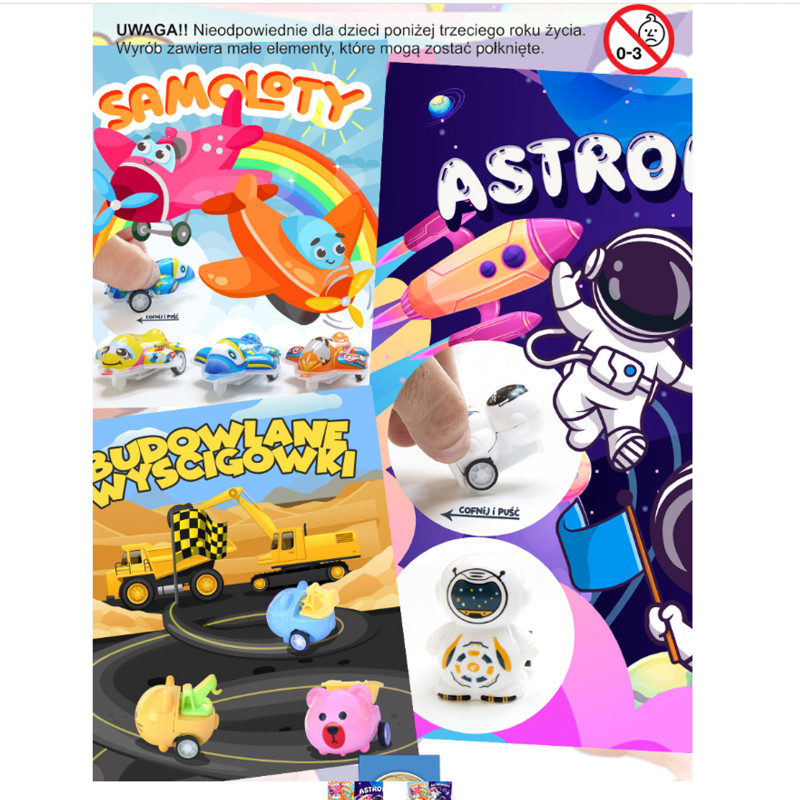 100 szt POJAZDY zasyp do automatów 45-55mm